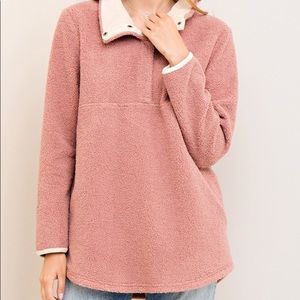 Soft. Warm, fuzzy, pullover.